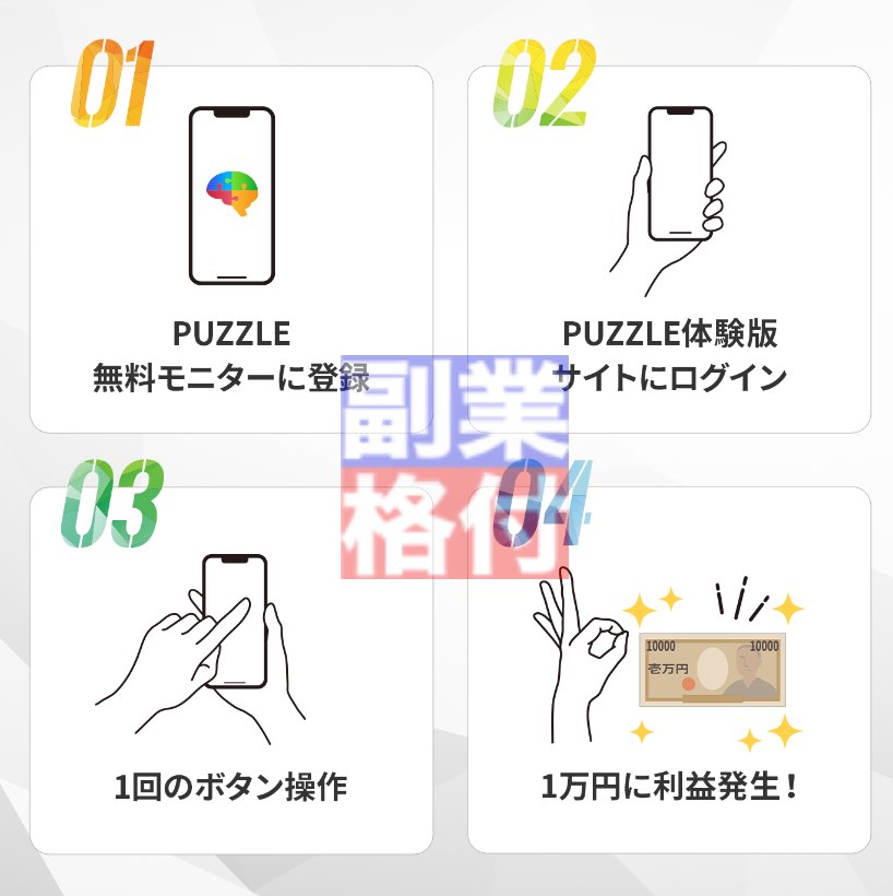 中野愛望のパズル(PUZZLE)の投資の稼ぎ方