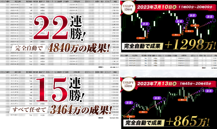 億の外貨王の実績