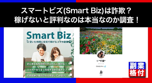 スマートビズ(Smart Biz)は怪しい副業詐欺？稼げないと評判か調査！