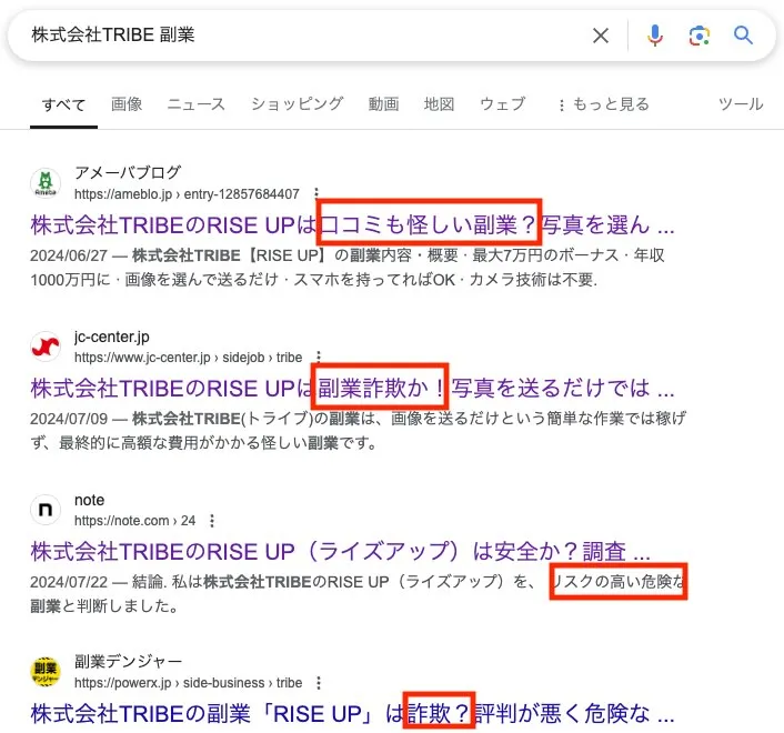 「株式会社TRIBE」の副業は詐欺か！RISE UPの口コミ・評判をLINE登録検証